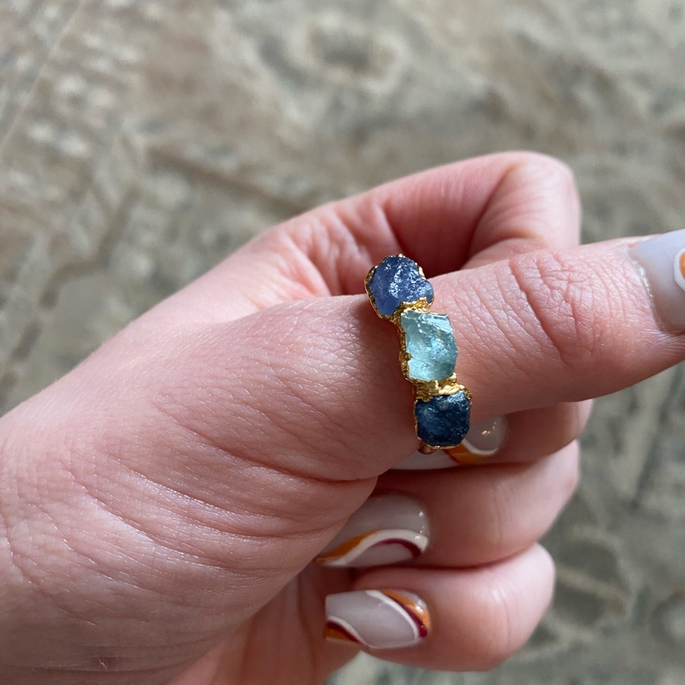 Beautiful blue gemstone ring